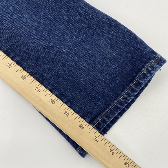 Lucky Brand 410 Jeans Tag 32x34 Actual 32x33 Blue Dark Athletic Slim Stretch - Picture 14 of 14